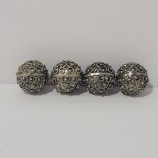 4 Pcs 3/4" Antique Yemenite