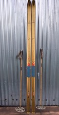 VINTAGE NORWEGIAN WOODEN SKIS