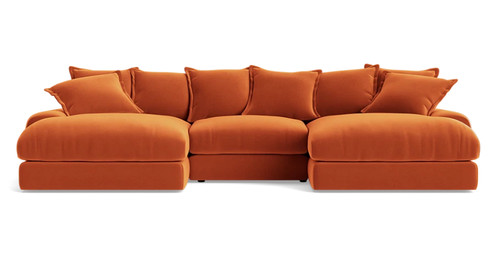 Loaf wodge shape chaise - u,