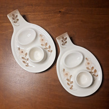 2 x Vtg Jersey Pottery Egg