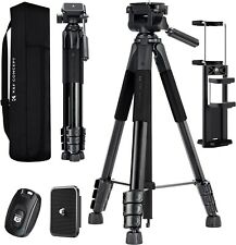 K&F Concept 68'' Lightweight 2-in-1 Camera Tripod with  Phone Holder ， Bluetooth