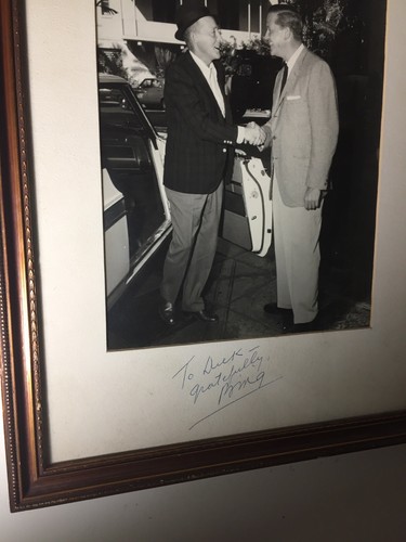 Bing crosby autograph photo - bing,