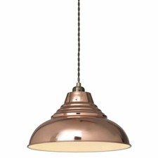 Williston Forge Tadashi 30cm Metal Bowl Lamp Shade - Shiny Copper