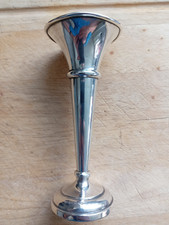 100 gramme Joseph Gloster solid silver almost perfect bud vase with a frilly rim