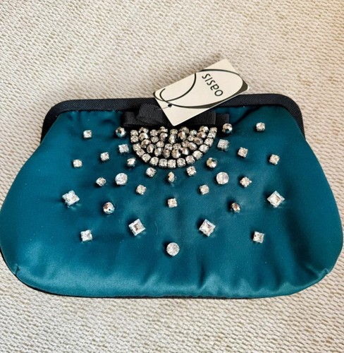 New oasis teal satin - new,