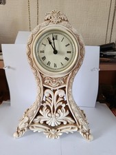 Vintage Mantel Clock Louis Style Filigree. Quartz Working.