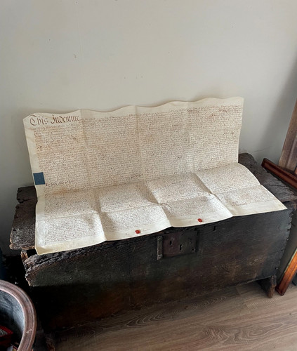 Interesting antique vellum - interesting,