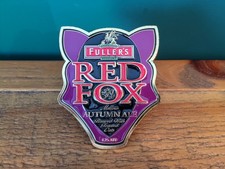Fullers Red Fox Autumn Ale Beer Pump Clip Badge Breweriana