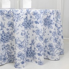 120 Inch White with Blue