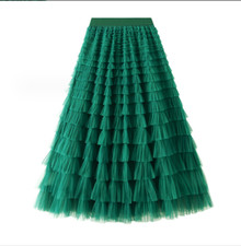 Women Mesh Tutu Skirt High