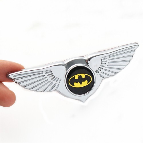 Chrome black wing logo - chrome, badge