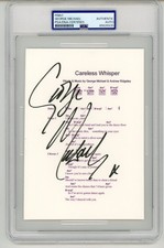 George Michael ~ Signed