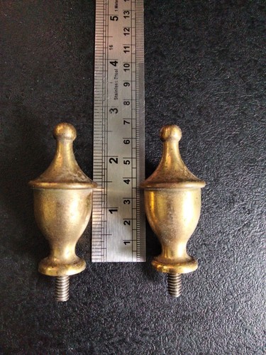 Brass fire fret - brass, finials