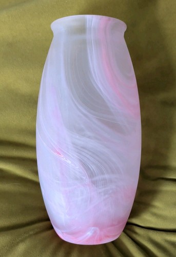 Vintage pink glass vase 8 - pink,