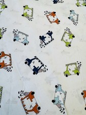 Golf Carts 100% Cotton Fabric