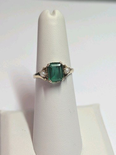 Vintage green garnet emerald - vintage,