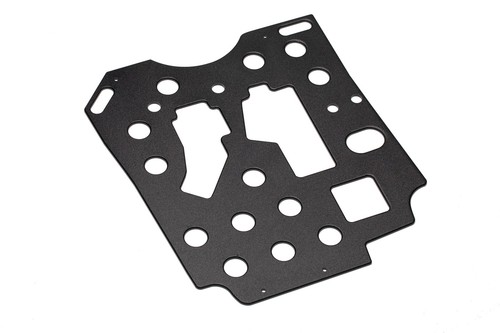 Black aluminium pedal - black,