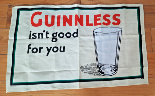 Guinness vintage tea towel - tea,