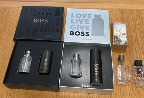 Empty aftershave bottles - , &