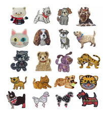 Habico Dog Cat Tiger Wildlife Animal Iron-On Motif Patch Child / Adult