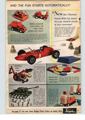 1966 paper toy - ad, ford