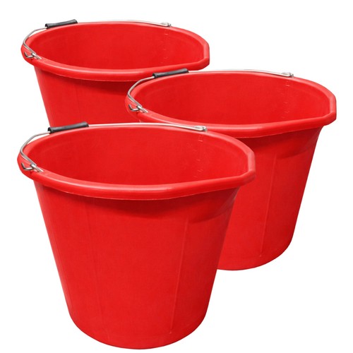 Red bucket gallon - 3x, 3