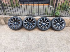 JAGUAR XK8 X150 MK2 SET OF 4 19" CARELIA ALLOY WHEELS WITH TYRES 6W83-1007-RA