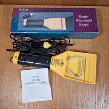 Vintage Electric Windshield Scraper  25 X 9cm Yellow Black Parts Only Prop 1995