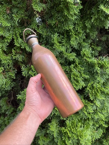 Antique copper water bottle - antique,