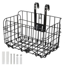 Folding Front Bike Basket, Cargo Basket for Bike, Removable Front Bag Rear Ra...