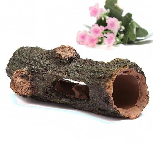 Tree log hide ornament - log,