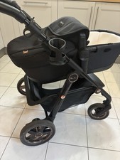 Pram Pushchair Black/Rose Gold, Silver Cross, Pioneer Eclipse