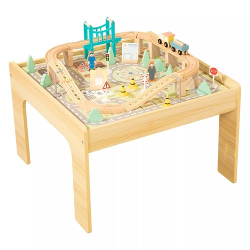 Wooden piece train - 50‑piece,