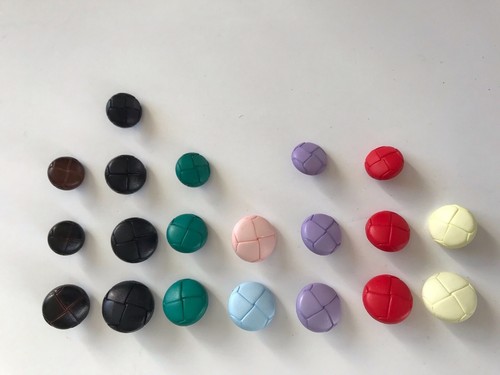 Leather look football - football, buttons