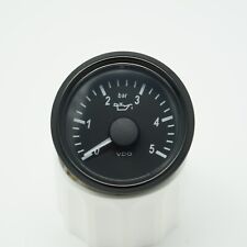 VDO SingleViu Oil Pressure Gauge Pressure Gauge 5 BAR 12 To 24 Volt 52Mm