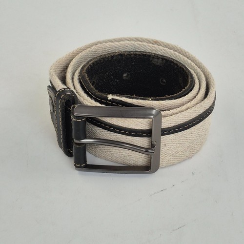 Lacoste belt beige black - lacoste,