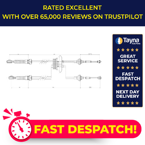 Gear change cable - change,