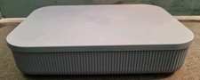 Dunelm Air Force Blue 6.8 Ltr Rectangular Ribbed Plastic Storage Box With Lid