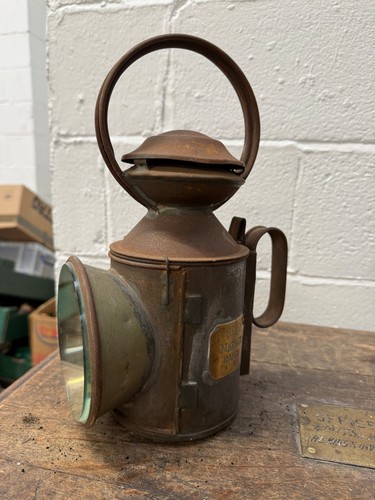 Old railway handlamp - (e),