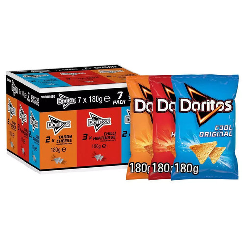 Walkers doritos 7x180g variety - 7x180g,