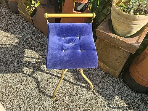 Antique piano chair brass - antique,