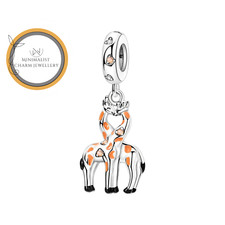 Giraffe Heart Charm For
