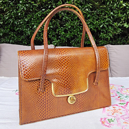 Vintage 50s 60s leather brown - vintage,