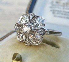 Art Deco Round Cut Lab Created