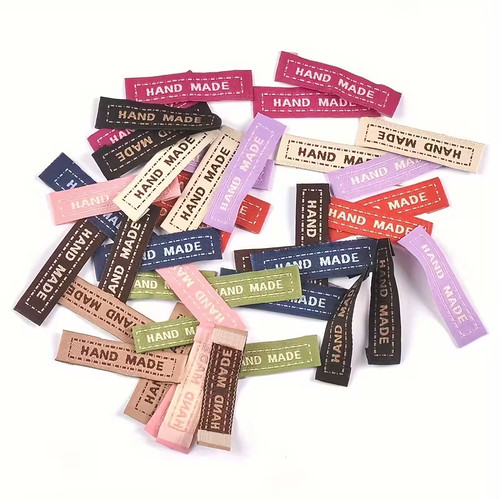 Mixed fabric labels hand - x,
