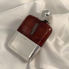 HIP FLASK VINTAGE HM SILVER