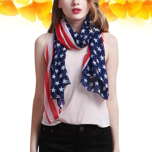Usa flag scarf fourth july - usa,