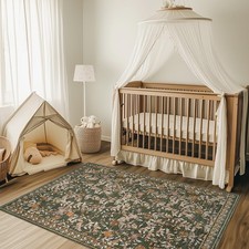 TOPICK Floral Area Rug