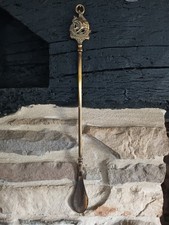 Vintage Brass Shoe Horn with