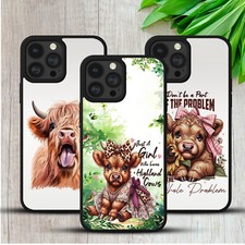 CASE FOR IPHONE SAMSUNG HUAWEI PIXEL SCOTTISH HIGHLAND COW CUTE GIFT PHONE COVER